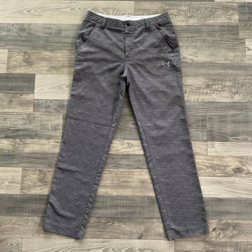 32x32 Puma Monolite Golf Pants Men’s Black Charcoal Grey Style # 566188